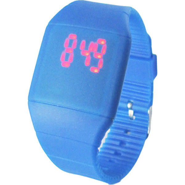 Vogue silicone Touch Screen LED Digital Mirror Face Watch For School Student