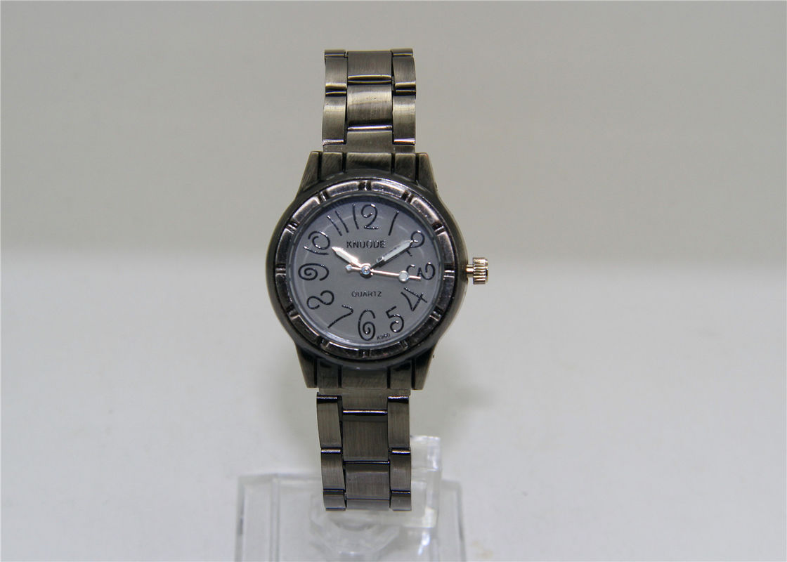 Zinc alloy bronze color Round Metal Wrist Watch SR626SW battery