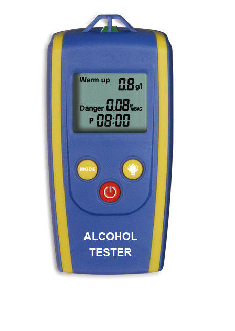 Backlight Digital Alcohol Meter , Alcohol Testing Devices With Low Voltage Indication