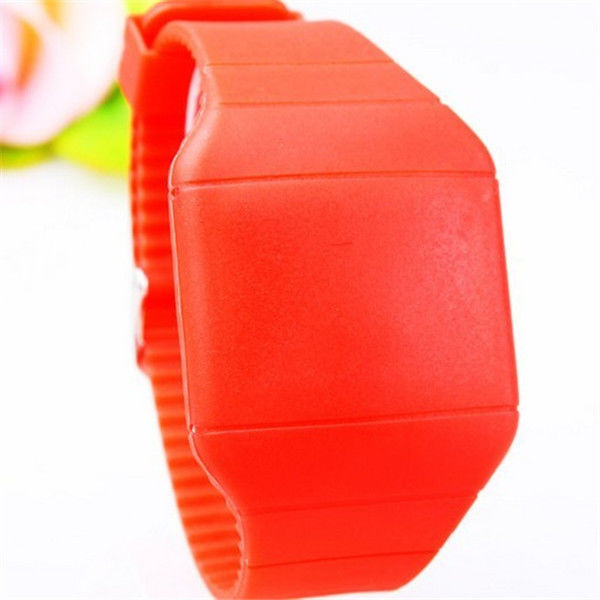 Custom Mens Sports Silicone Touch Screen LED Watch Colorful Lightweight